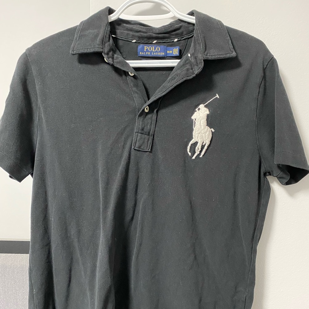 Black Big Pony Polo